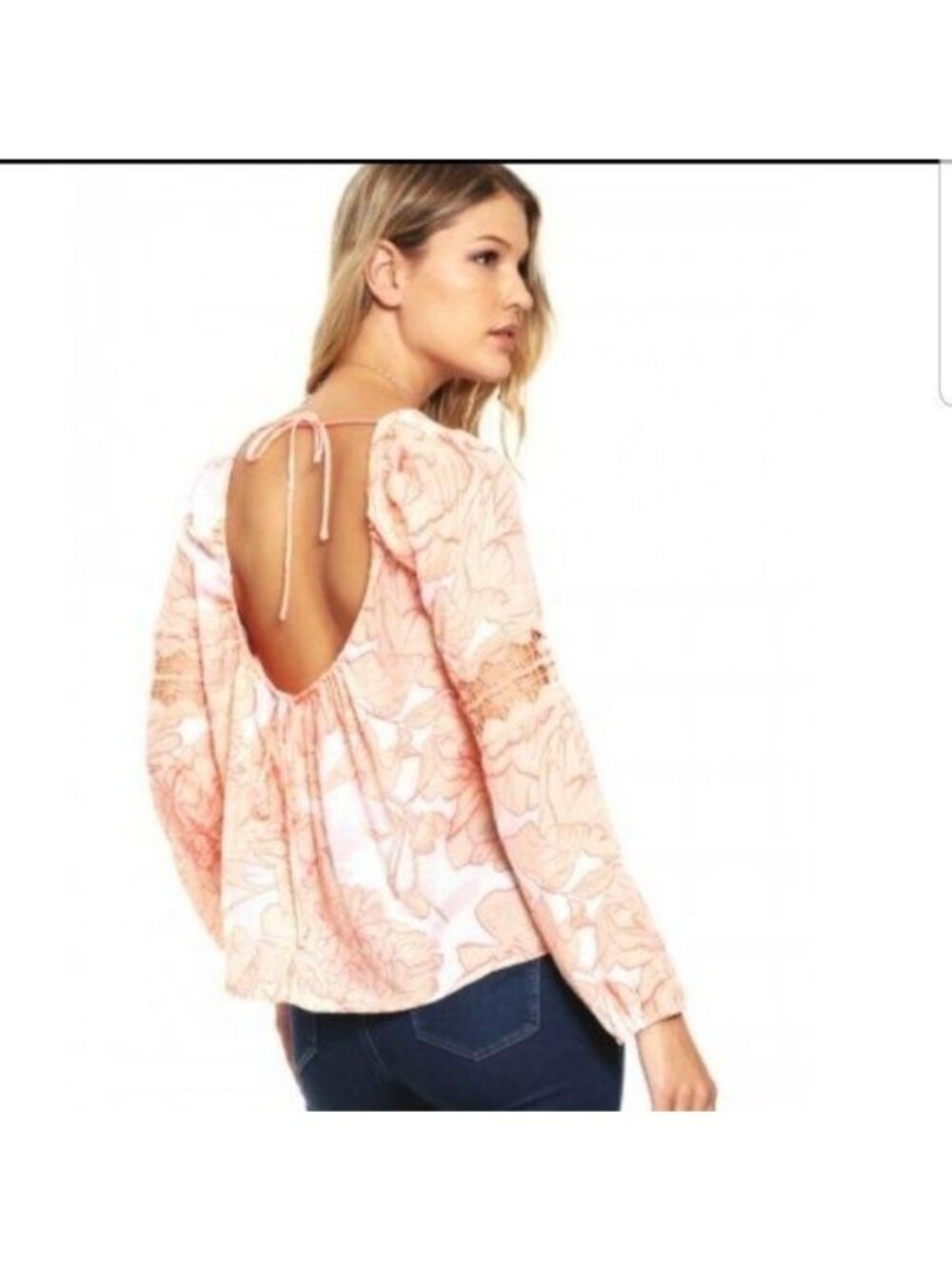 Guess Mod Poppy Orlando Blouse Boho Chic Hippie Beach Festival Womens S